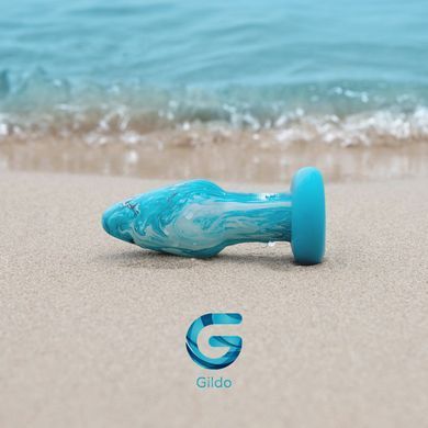 Скляна анальна пробка Gildo Ocean Curl, макс. діаметр 4 см SO8895 фото