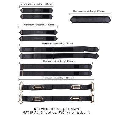 Фіксатори рук і ніг для ліжка LOCKINK BDSM Adjustable Bed Restraint Kit (м'ята упаковка!!!) SX0856-R фото