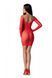 Полупрозрачное мини-платье Passion BS101 One Size, red, рукава-митенки SO8945 фото 2