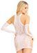 Мини-платье Leg Avenue Mini dress and matching gloves White One Size SX1068 фото 3