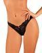 Кружевные стринги Obsessive Donna Dream thong XS/S Black, низкая посадка SO8639 фото 1