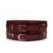 Шкіряний пояс для бондажу Liebe Seele Wine Red Waist Cuff, S Size SO9460 фото 1