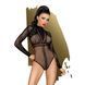 Боди Penthouse Spicy Whisper XL Black, имитация топа с длинными рукавами, закрытое декольте SO6426 фото 1