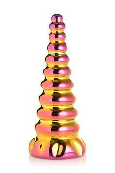 Фэнтезийный стеклянный фаллоимитатор Creature Cocks Twilight Rainbow Glass Dildo, 16 см SX2224 фото