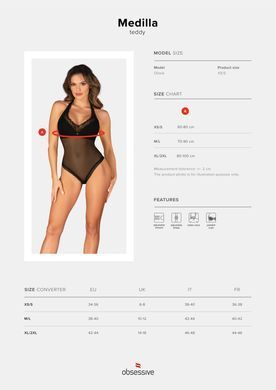Боди Obsessive Medilla teddy XS/S SO9046 фото