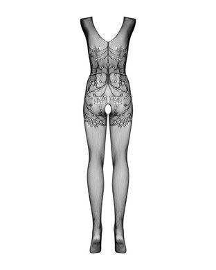 (SALE) Бодістокінг Obsessive Bodystocking F234 S/M/L, абстрактний малюнок, глибоке декольте SO7230 фото