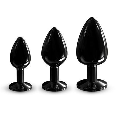 Металлическая анальная пробка с кристаллом Dorcel Diamond Plug Black S SO7808 фото