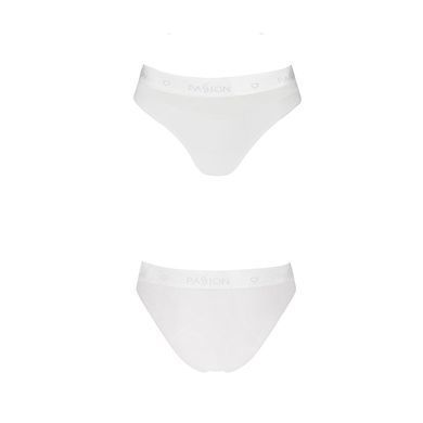 Трусики с прозрачной вставкой Passion PS006 PANTIES L, white SO4235 фото