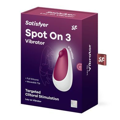 Вібратор Satisfyer Spot On 3 Berry, компактний та потужний, 12 режимів SX2177 фото