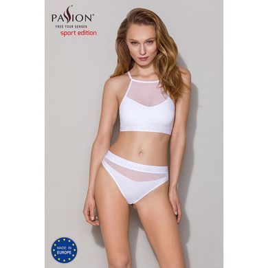 Трусики с прозрачной вставкой Passion PS006 PANTIES L, white SO4235 фото