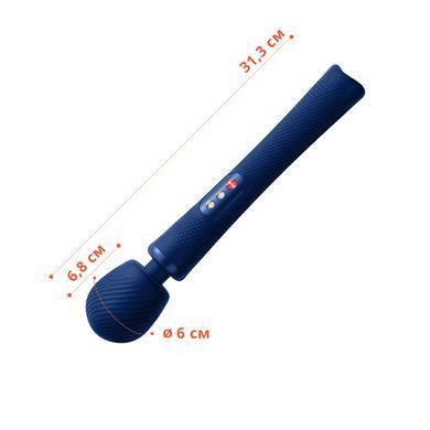Вібромасажер Fun Factory VIM Vibrating Wand midnight blue, суперпотужний та легкий, до 6 годин роботи SX0920 фото