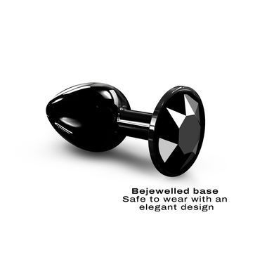 Металлическая анальная пробка с кристаллом Dorcel Diamond Plug Black S SO7808 фото