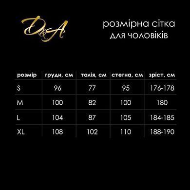 Чоловічий лакований комбідрес D&A, L, з лампасами, відкриті сідниці SO9576 фото
