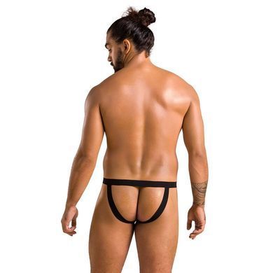 Мужские слипы на шнуровке Passion 044 SLIP BEN XXL/XXXL Black, экокожа, люверсы SO7605 фото
