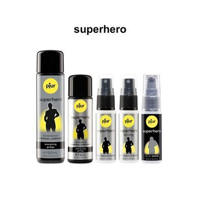 Пролонгувальний спрей pjur Superhero Strong Spray 20 ml, з екстрактом імбиру, всотується в шкіру PJ12920 фото