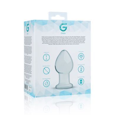 Скляна анальна пробка Gildo Glass Buttplug No. 26 SO4420 фото