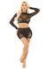 Комплект Leg Avenue Rhinestone Crop Top and Mini Skirt One Size, Black SX1744 фото 4