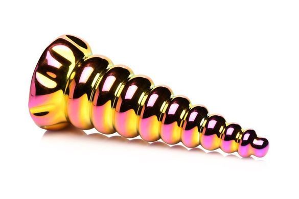 Фэнтезийный стеклянный фаллоимитатор Creature Cocks Twilight Rainbow Glass Dildo, 16 см SX2224 фото