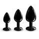 Металлическая анальная пробка с кристаллом Dorcel Diamond Plug Black S SO7808 фото 6