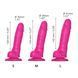 Реалистичный фаллоимитатор Strap-On-Me Sliding Skin Realistic Dildo Fuchsia M, эффект подвижной кожи SO6255 фото 4