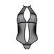 Сетчатое боди с кружевом на груди Passion SATARA BODY L/XL black SO8469 фото 3