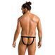 Мужские слипы на шнуровке Passion 044 SLIP BEN XXL/XXXL Black, экокожа, люверсы SO7605 фото 4