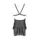Сорочка Passion DELIENA CHEMISE S/M black, стрінги із заниженою талією SO8419 фото 4