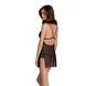 Сорочка Passion DELIENA CHEMISE S/M black, стрінги із заниженою талією SO8419 фото 2