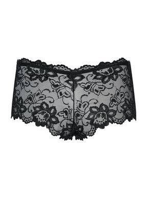 (SALE) Кружевные трусики-шортики Obsessive Idillia shorties black L/XL SX1200 фото