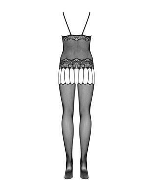 Бодістокінг Obsessive Bodystocking F235 S/M/L, тонкі підв&rsquo;язки, ніжний декор, сіточка SO7231 фото