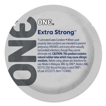 Презерватив ONE Extra Strong, 1 шт, расширенная форма, со смазкой, подходит для анального секса SX0775 фото