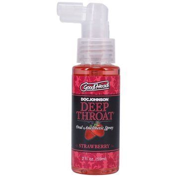 Розпродаж! Спрей для мінету Doc Johnson GoodHead DeepThroat Spray - Strawberry 59мл (термін 01.26) SO2801-R фото