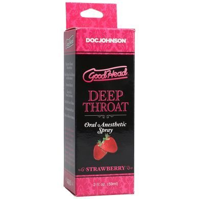 Распродажа! Спрей для минета Doc Johnson GoodHead Deep Throat Spray &ndash; Strawberry 59мл (срок 01.26) SO2801-R фото