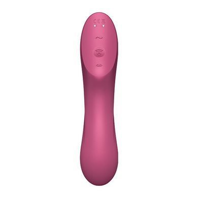 Вакуумний стимулятор із вібрацією Satisfyer Curvy Trinity 3 Red SO6117 фото