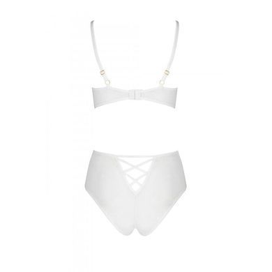 Еротичний комплект з малюнком Passion LOVELIA BIKINI L/XL, white SO4750 фото