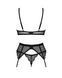 Комплект Obsessive Chemeris 3-pcs set M/L, стринги, пояс для чулок, бюстгальтер SO9768 фото 4