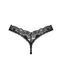 Кружевные стринги Obsessive Donna Dream thong XL/2XL Black, низкая посадка SO8641 фото 4