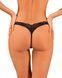 Кружевные стринги Obsessive Donna Dream thong XL/2XL Black, низкая посадка SO8641 фото 2