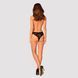 (SALE) Мереживні трусики із заниженою талією Obsessive Estiqua panties XS/S, black SO7705 фото 4
