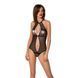 Сетчатое боди с кружевом на груди Passion SATARA BODY S/M black SO8470 фото 1