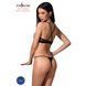 Комплект білизни Passion Exclusive QUENTRIS BIKINI XXL/XXXL, black, стрінги і напіввідкритий ліф PS26603 фото 2