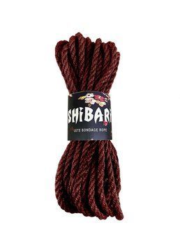 Джутова мотузка для шибарі Feral Feelings Shibari Rope, 8 м коричнева SX2516 фото