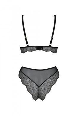 Комплект Passion AMBERLY SET black, L/XL, бралетт и трусики бразилиана SX0464 фото