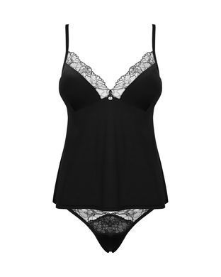 Топ та трусики Obsessive Bella Rou top & panties XS/S, топ, трусики SO7861 фото