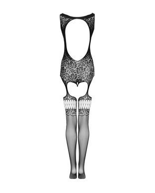 (SALE) Бодистокинг Obsessive Bodystocking F236 S/Ml/L, глубокое декольте, имитация шнуровки SO7232 фото