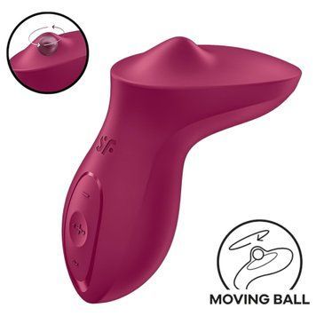 Вибратор для клитора с жемчужной стимуляцией Satisfyer Exciterrr Berry, 2 независимых мотора SX1218 фото