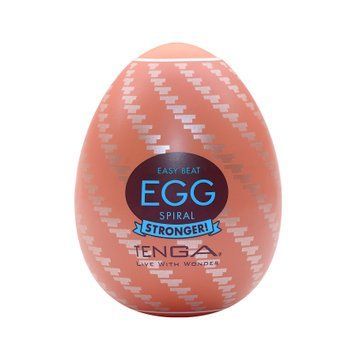 Мастурбатор-яйцо Tenga Egg Spiral, плотный TPE, пробник лубриканта 5 мл SO9798 фото