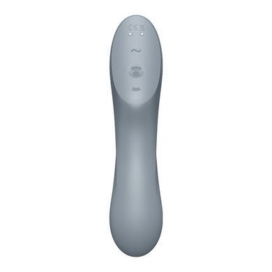 Вакуумный стимулятор с вибрацией Satisfyer Curvy Trinity 3 BlueGrey SO6118 фото