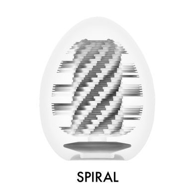 Мастурбатор-яйцо Tenga Egg Spiral, плотный TPE, пробник лубриканта 5 мл SO9798 фото