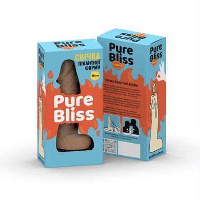 Свеча в виде члена Pure Bliss BIG Brown 18 см SX1651 фото